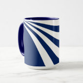 Mug Vague bleue et blanche (Devant gauche)
