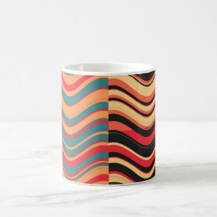 Mug Vague colorée Art Retro Abstraite