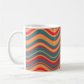 Mug Vague colorée Art Retro Abstraite (Gauche)