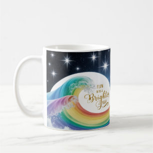 Mug Vague de Arc-en-Ciel Année Plus Radieuse Inspirant
