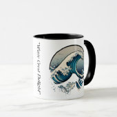 Mug "Vague de crête" (Devant droit)