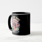 Mug Vague de liberté 4 juillet (Devant gauche)