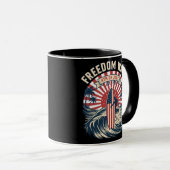 Mug Vague de liberté 4 juillet (Devant droit)