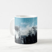 Mug vague de mer. Illustration peinte à la main (Devant gauche)