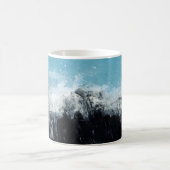 Mug vague de mer. Illustration peinte à la main (Centre)