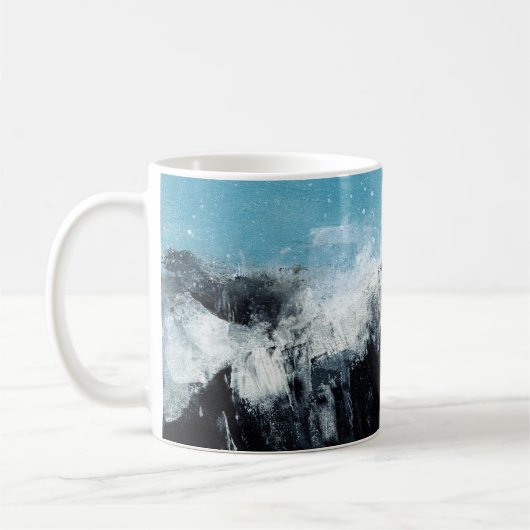 Mug vague de mer. Illustration peinte à la main (Gauche)