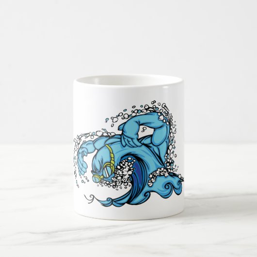 Mug Vague de natation (Centre)