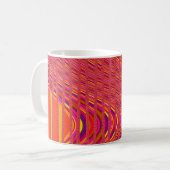 Mug Vague de tranches de café Mug, rose-orange (Devant gauche)