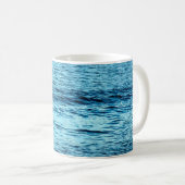 Mug Vague d'eau bleue abstraite fond abstrait, aqua, (Devant droit)