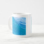 Mug vague d'eau bleue cool (Devant gauche)