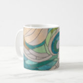 Mug Vague et lune de mosaïque (Devant gauche)