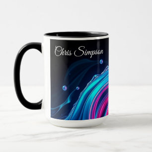 Mug Vague Murale Cyber-Naturel Personnalisé