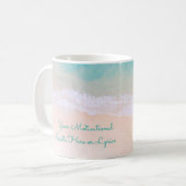 Mug Vague, Sable, Citation Motivationnelle De Plage (Devant gauche)