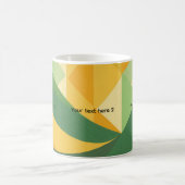 Mug Vague verte Abstrait personnalisable (Centre)