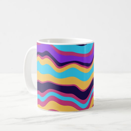 Mug Vagues Abstraites (Devant gauche)