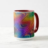 Mug Vagues Abstraites (Devant droit)