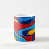 Mug Vagues Abstraites colorées (Centre)