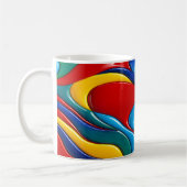 Mug Vagues Abstraites colorées (Gauche)