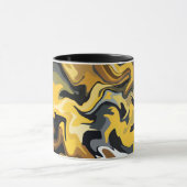 Mug Vagues Abstraites Dorées (Centre)