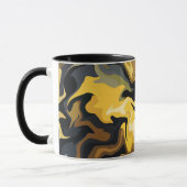 Mug Vagues Abstraites Dorées (Gauche)