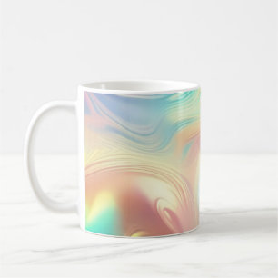 Mug Vagues abstraites rose bleu jaune tendance