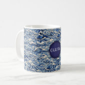 Mug Vagues Bleues (Devant gauche)
