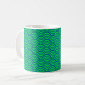 Mug Vagues bleues plus grandes (Devant gauche)
