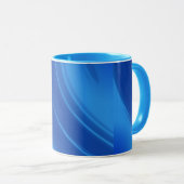 Mug Vagues bleues royales (Devant droit)