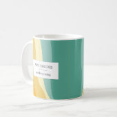 Mug Vagues colorées personnalisées (Devant gauche)
