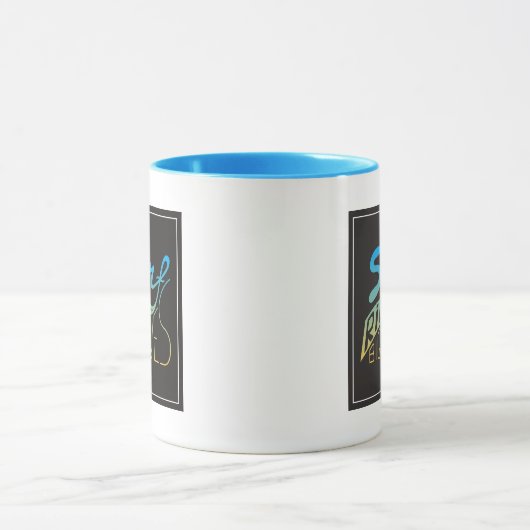 Mug Vagues de cavalier de surf grandes (Centre)