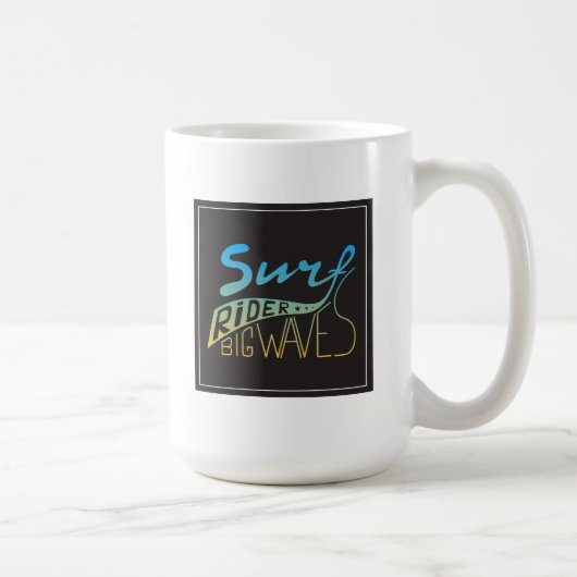 Mug Vagues de cavalier de surf grandes (Droite)