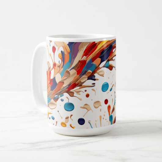 Mug Vagues de couleur (Devant gauche)