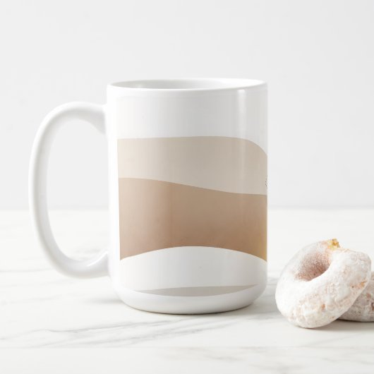 Mug Vagues de désert calmes avec essence de fennec | M (Avec donut)