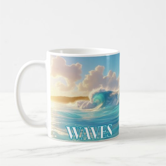 Mug Vagues de force - Inspiré par la mer (Gauche)