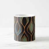 Mug Vagues de gravure : Bronze Texture de cuivre (Centre)