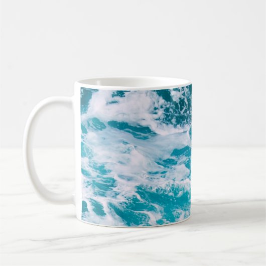 Mug Vagues de l'océan bleu (Gauche)