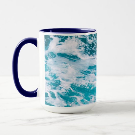 Mug Vagues de l'océan bleu (Gauche)