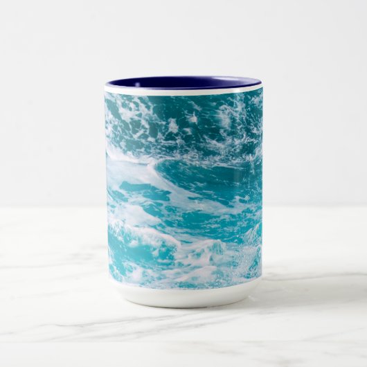 Mug Vagues de l'océan bleu (Centre)