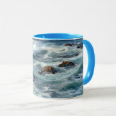Mug Vagues de l'océan Pacifique (Devant droit)