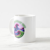 Mug Vagues de Néon Mystique - Marcher les marées rayon (Devant gauche)