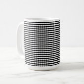 Mug Vagues de perception en noir et blanc, (Devant gauche)