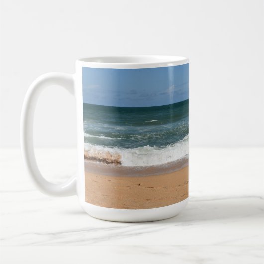 Mug Vagues De Plage Qui S'Écrasent Sur Le Paysage Côti (Gauche)
