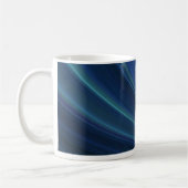 Mug Vagues de sable molles bleues et vertes (Gauche)