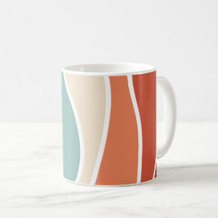 Mug Vagues de style rétro coloré