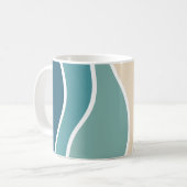 Mug Vagues de style rétro coloré (Devant gauche)