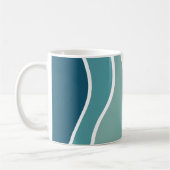 Mug Vagues de style rétro coloré (Gauche)