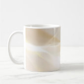 Mug Vagues d'or Abstraites sur blanc (Gauche)