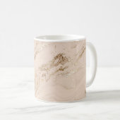 Mug Vagues d'or : Marbre Abstrait (Devant droit)