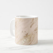 Mug Vagues d'or : Marbre Abstrait (Devant gauche)