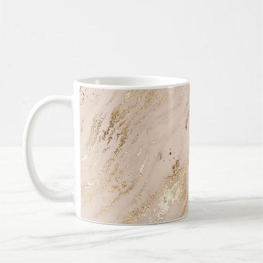 Mug Vagues d'or : Marbre Abstrait (Gauche)